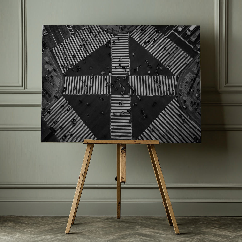 People crossing - Poster / Art Print - interiör