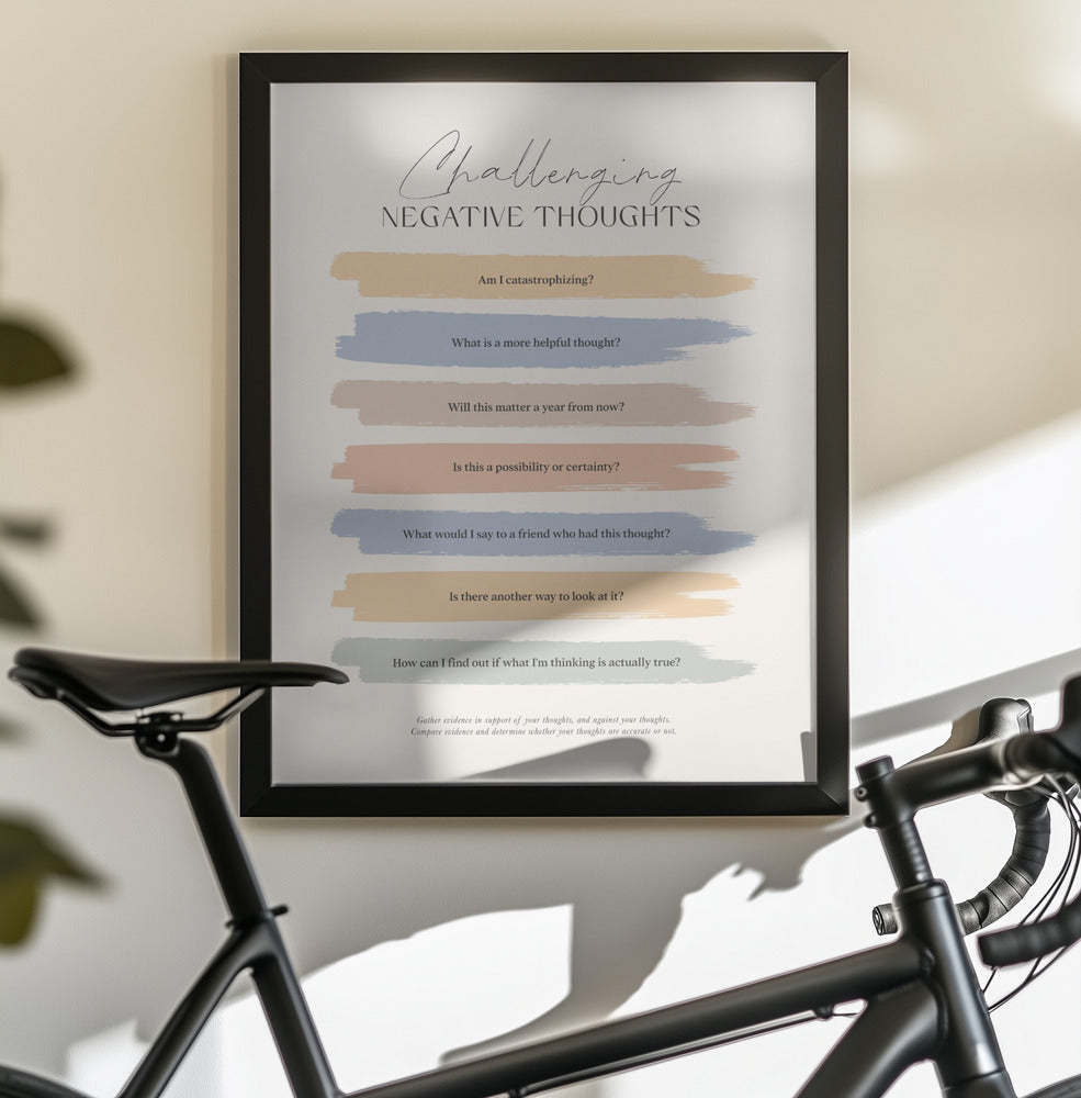 Cbtnegativethoughts - Poster / Art Print - interiör