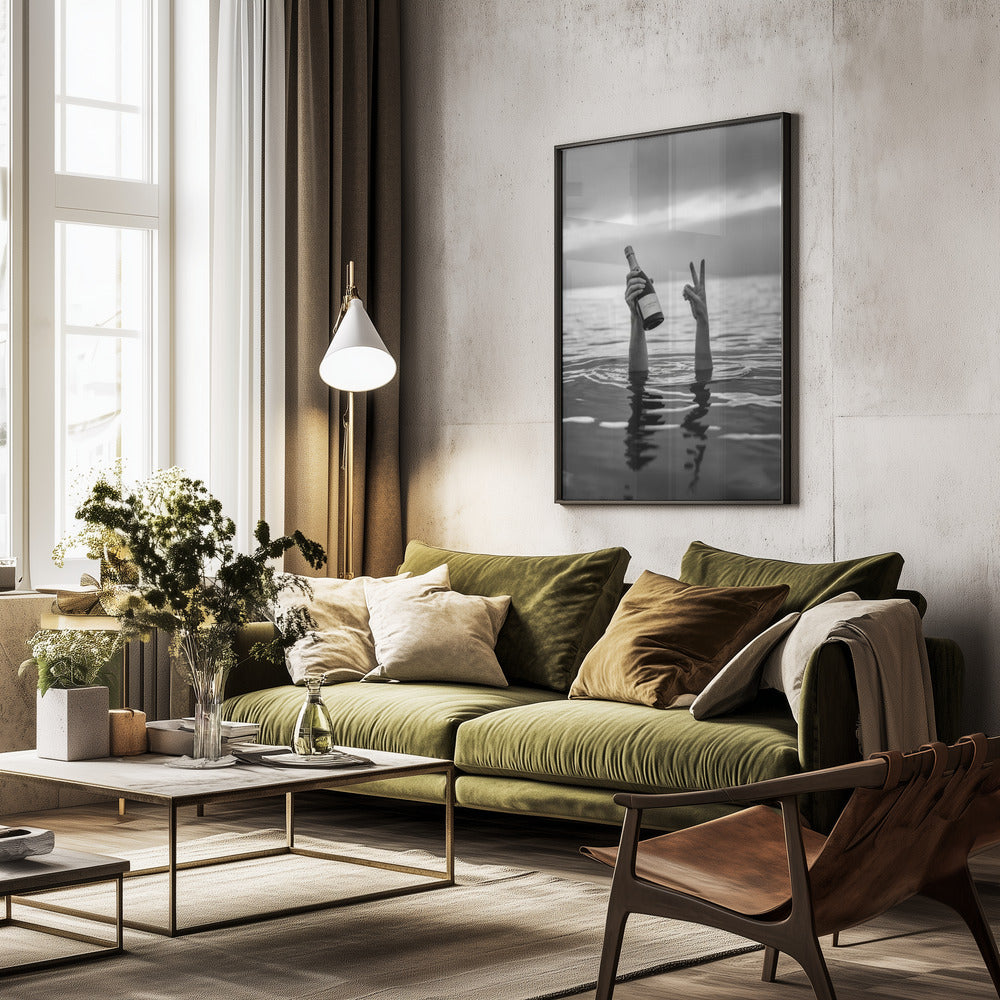 Celebration Champagne - Poster / Art Print - interiör