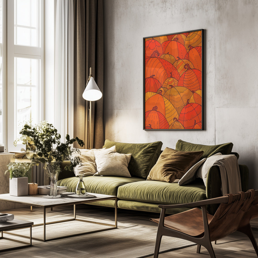 Pumpkins - Poster / Art Print - interiör