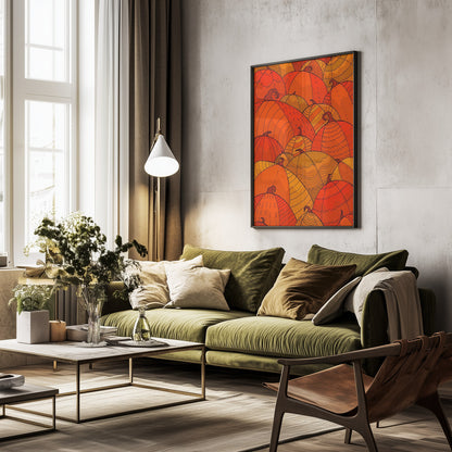 Pumpkins - Poster / Art Print - interiör