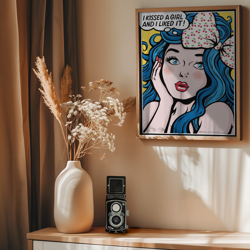 I Kissed a Girl - Poster / Art Print - interiör
