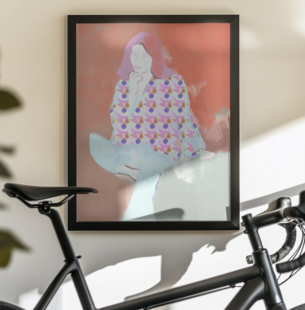 Pyjama Woman 2 - Poster / Art Print - interiör
