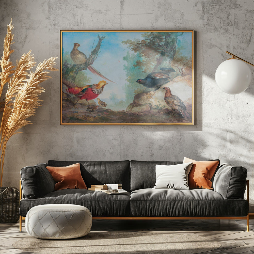 Pheasants - Poster / Art Print - interiör