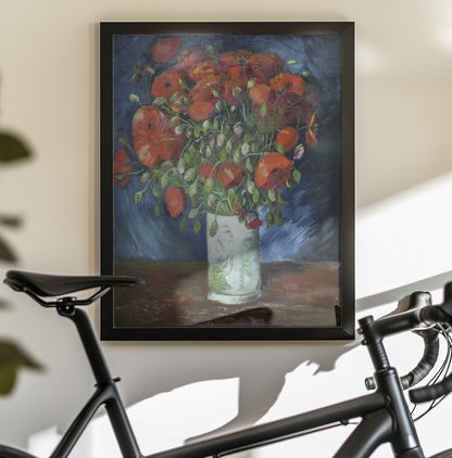 Vincent Van Gogh's Vase With Poppies (1886) - Poster / Art Print - interiör
