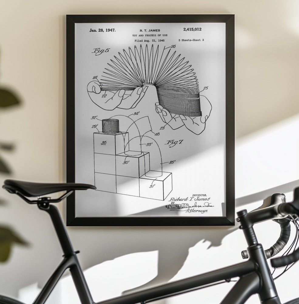 Toy and Process of Use Patent 1947 - Poster / Art Print - interiör