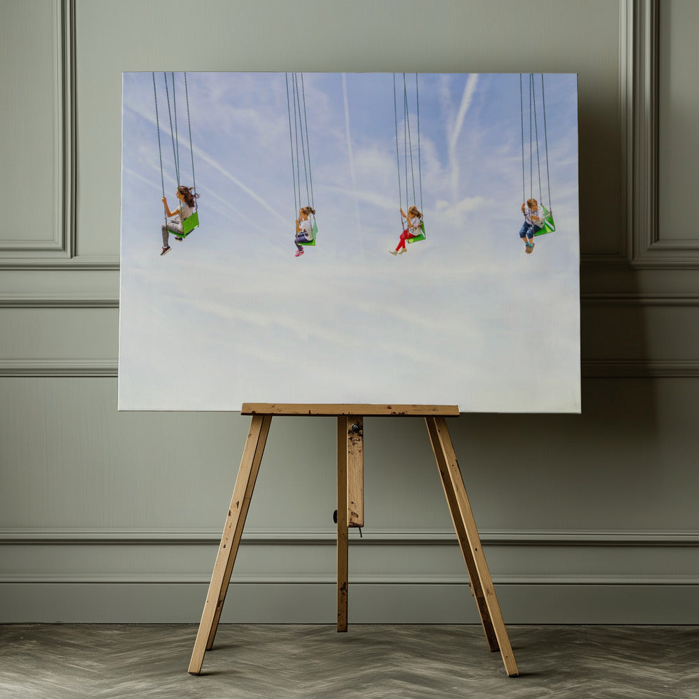 Heads in the clouds! - Poster / Art Print - interiör