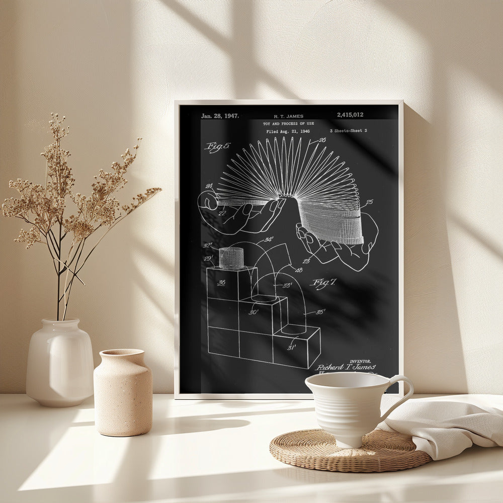 Toy and Process of Use Patent 1947 - Poster / Art Print - interiör