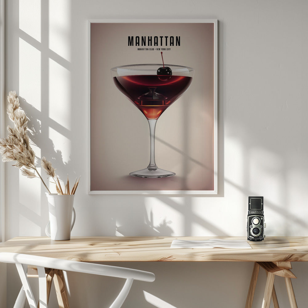 Manhattan Cocktail - Poster / Art Print - interiör