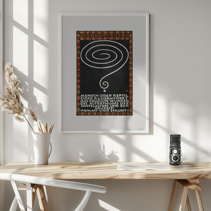 Variety Act 10 Man or Reptile or Razor? - Poster / Art Print - interiör
