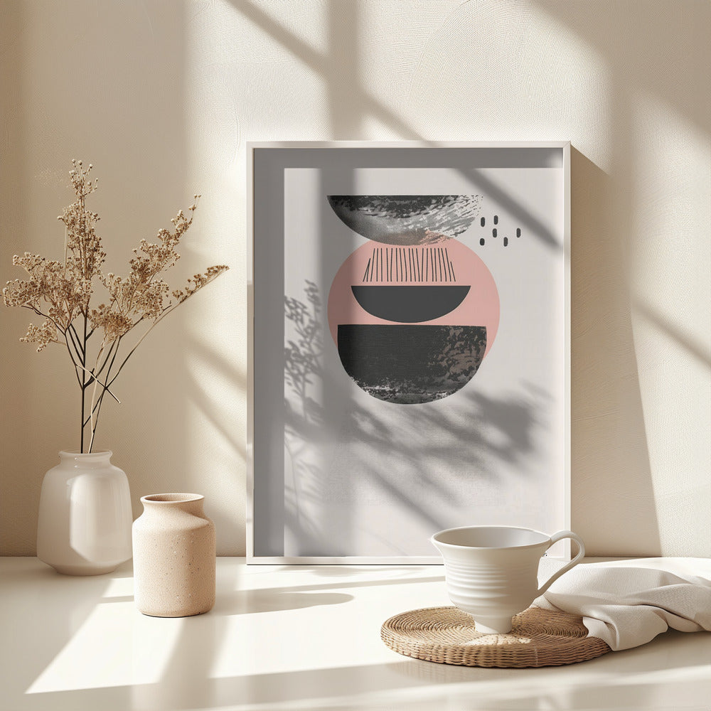 Abstract Minimalist Shapes No 8 - Poster / Art Print - interiör