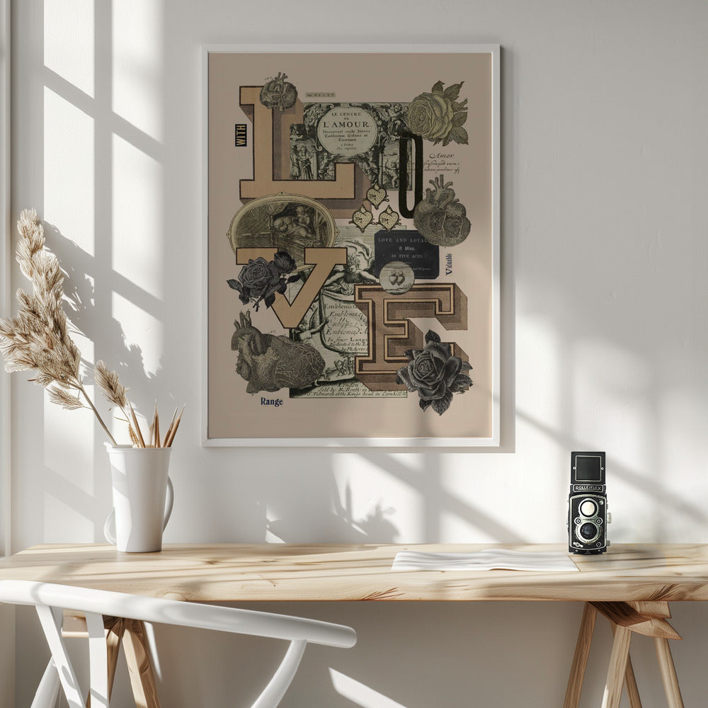 With Love - Poster / Art Print - interiör