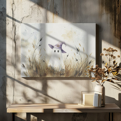 Cute Halloween Ghost - Poster / Art Print - interiör