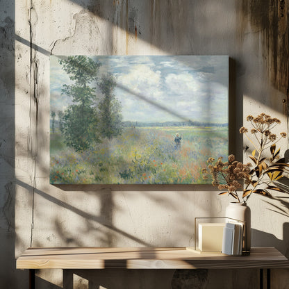 Poppy Fields Near Argenteuil (1875) By Claude Monet - Poster / Art Print - interiör