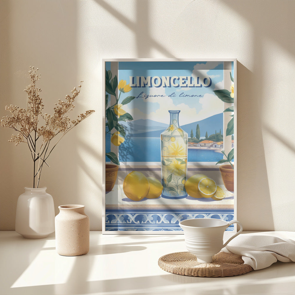 Limoncello Limone - Poster / Art Print - interiör