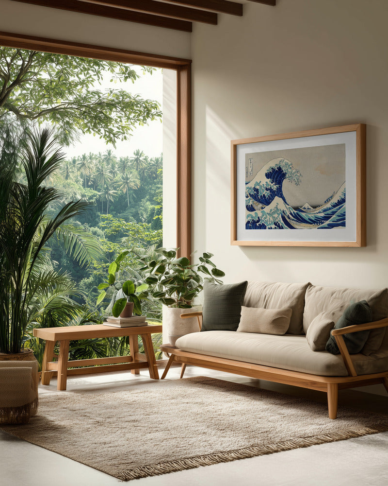The wave - Kanazawa Oki Nami Ura - Poster / Art Print - interiör