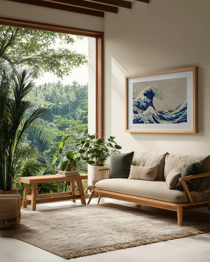 The wave - Kanazawa Oki Nami Ura - Poster / Art Print - interiör