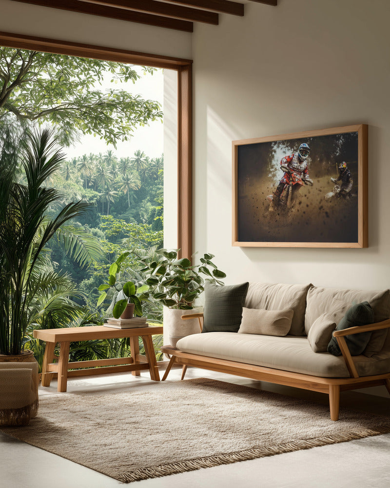 Motocross - Poster / Art Print - interiör