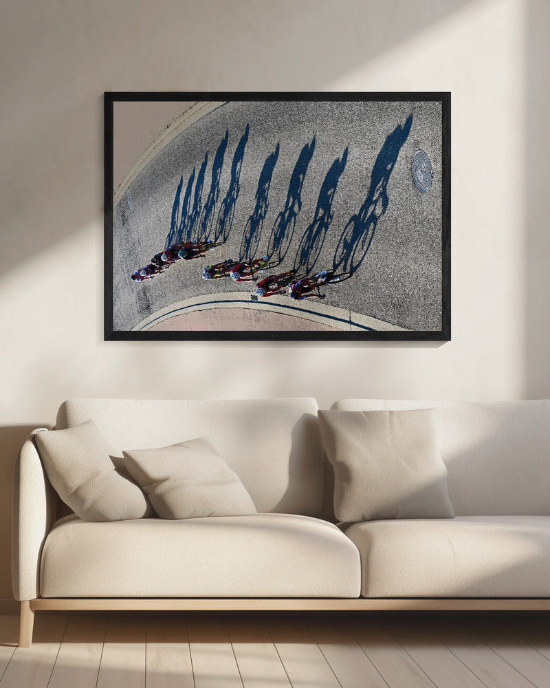 Sunset cycling - Poster / Art Print - interiör