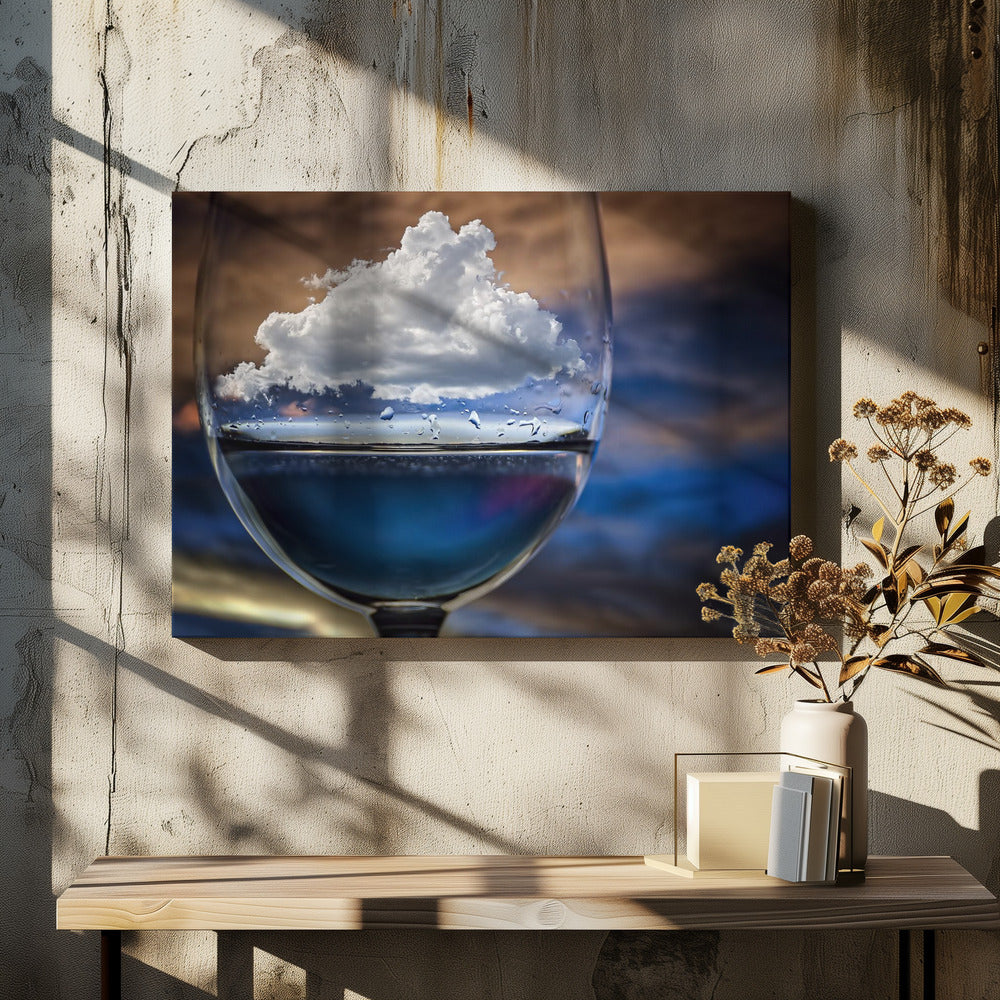 Cloud in a glass - Poster / Art Print - interiör