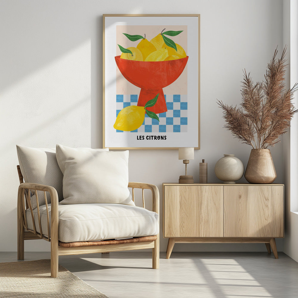 Les Citrons - Poster / Art Print - interiör