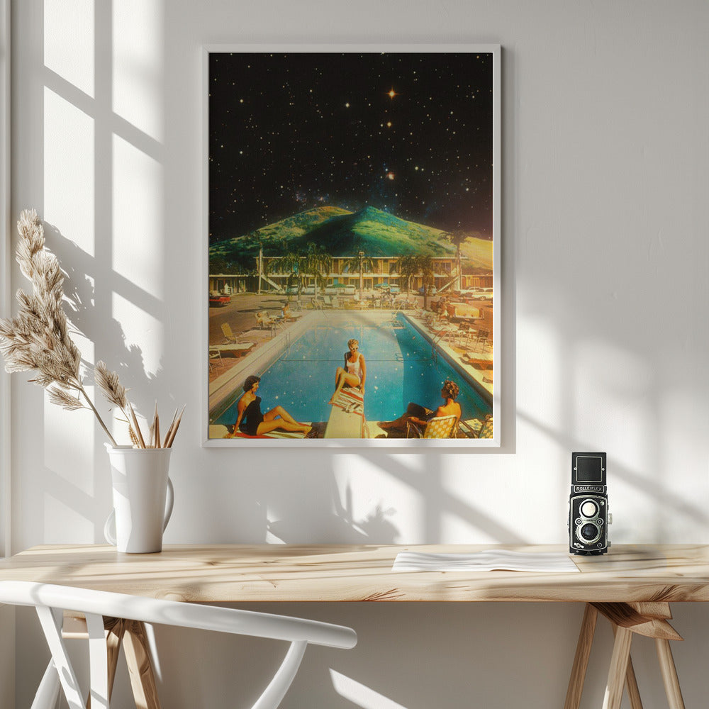 Space Pool - Poster / Art Print - interiör