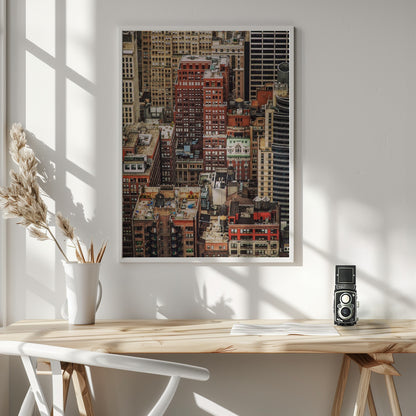 Multi colour Manhattan - Poster / Art Print - interiör