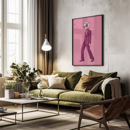 The Disco Man - Poster / Art Print - interiör