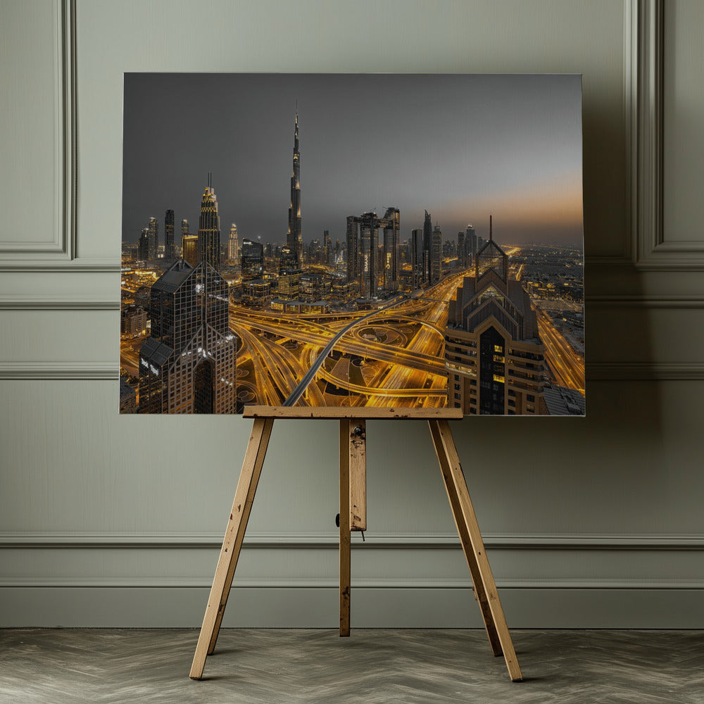 Golden Light - Poster / Art Print - interiör