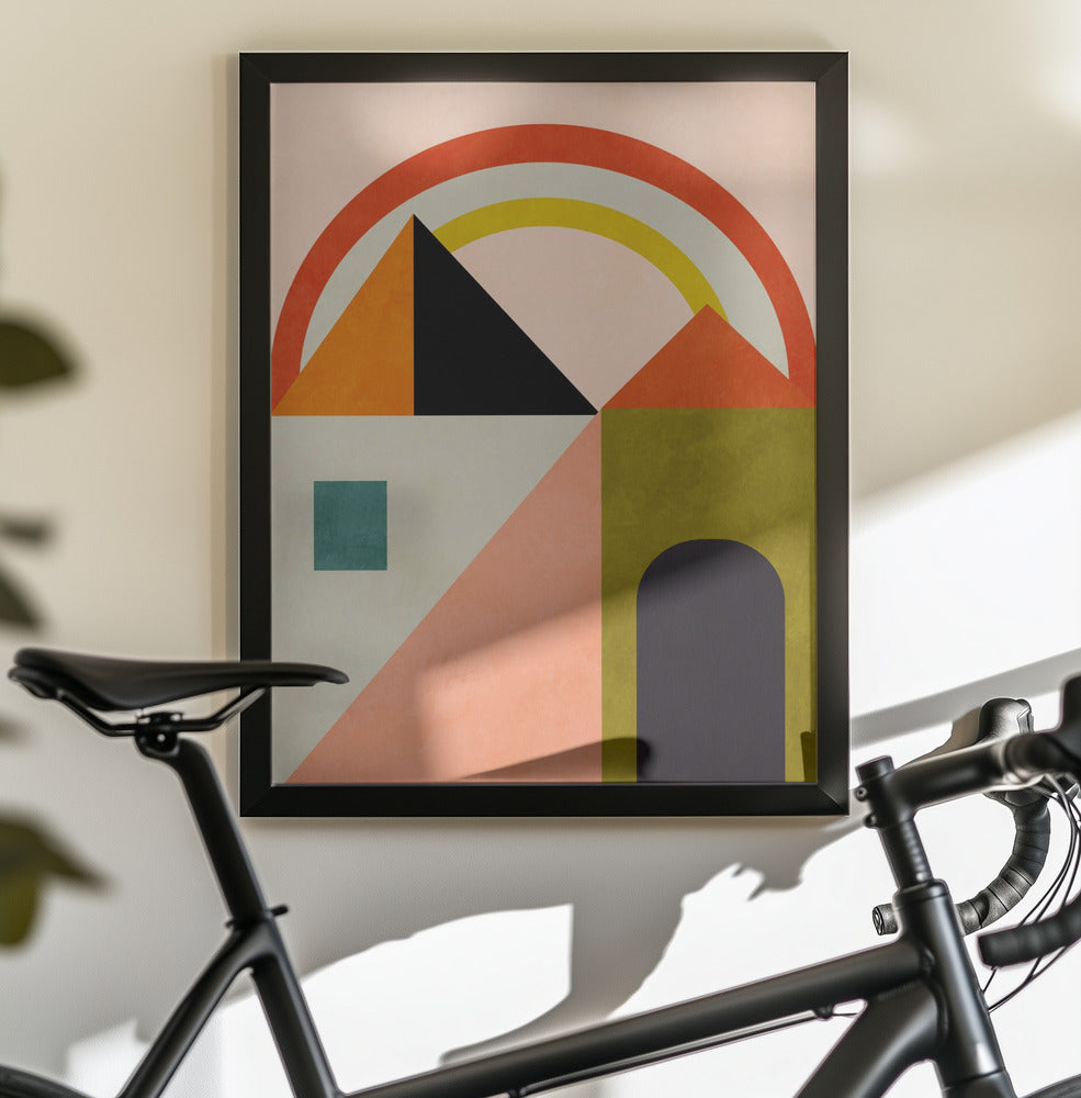 Playing Around Shapes - Poster / Art Print - interiör
