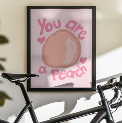 Peach - Poster / Art Print - interiör
