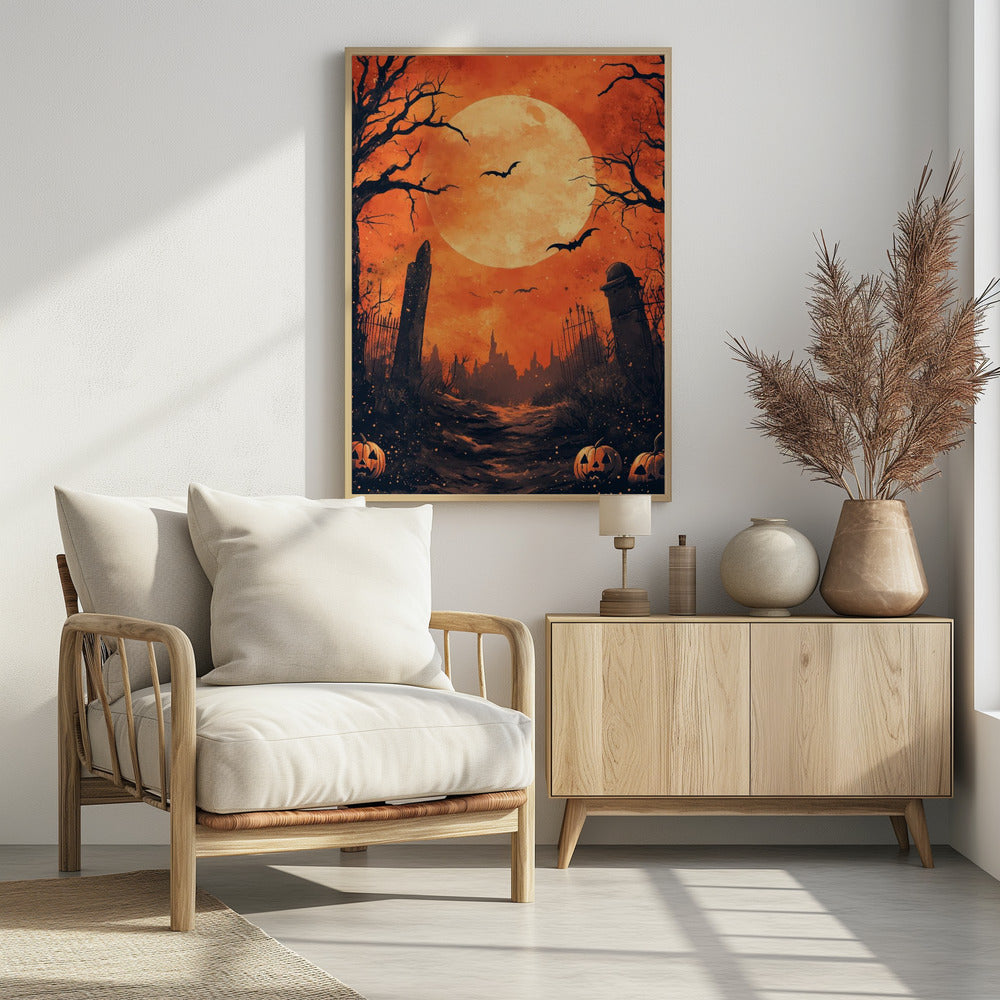 Halloween Scene (10) - Poster / Art Print - interiör