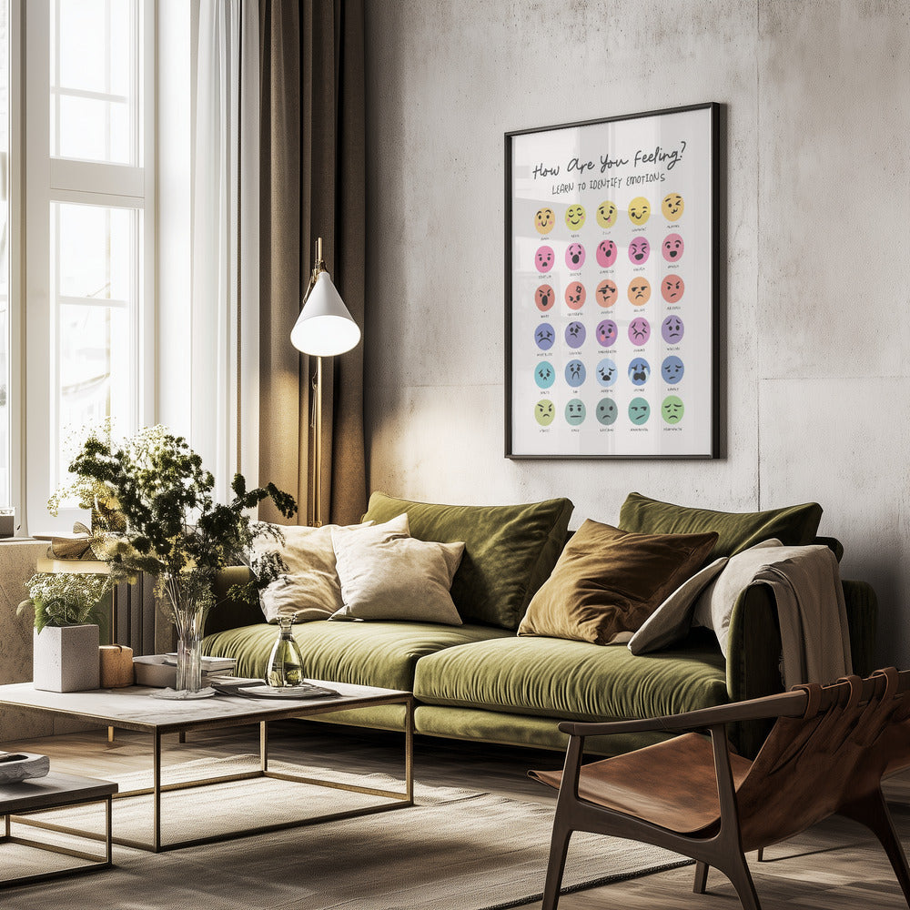 Feeling Chart - Poster / Art Print - interiör