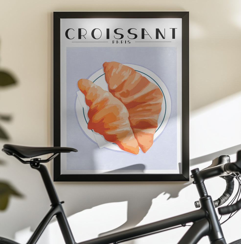 Croissant - Paris - Poster / Art Print - interiör