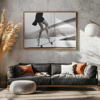 Skater Girl - Poster / Art Print - interiör