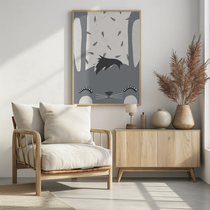 Little Bunny - Poster / Art Print - interiör