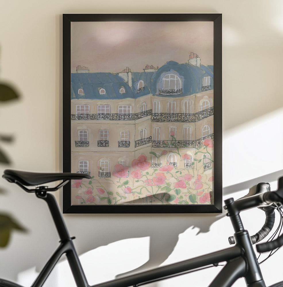 Sunset Over Paris 70x100 - Poster / Art Print - interiör