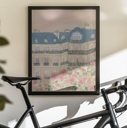 Sunset Over Paris 70x100 - Poster / Art Print - interiör