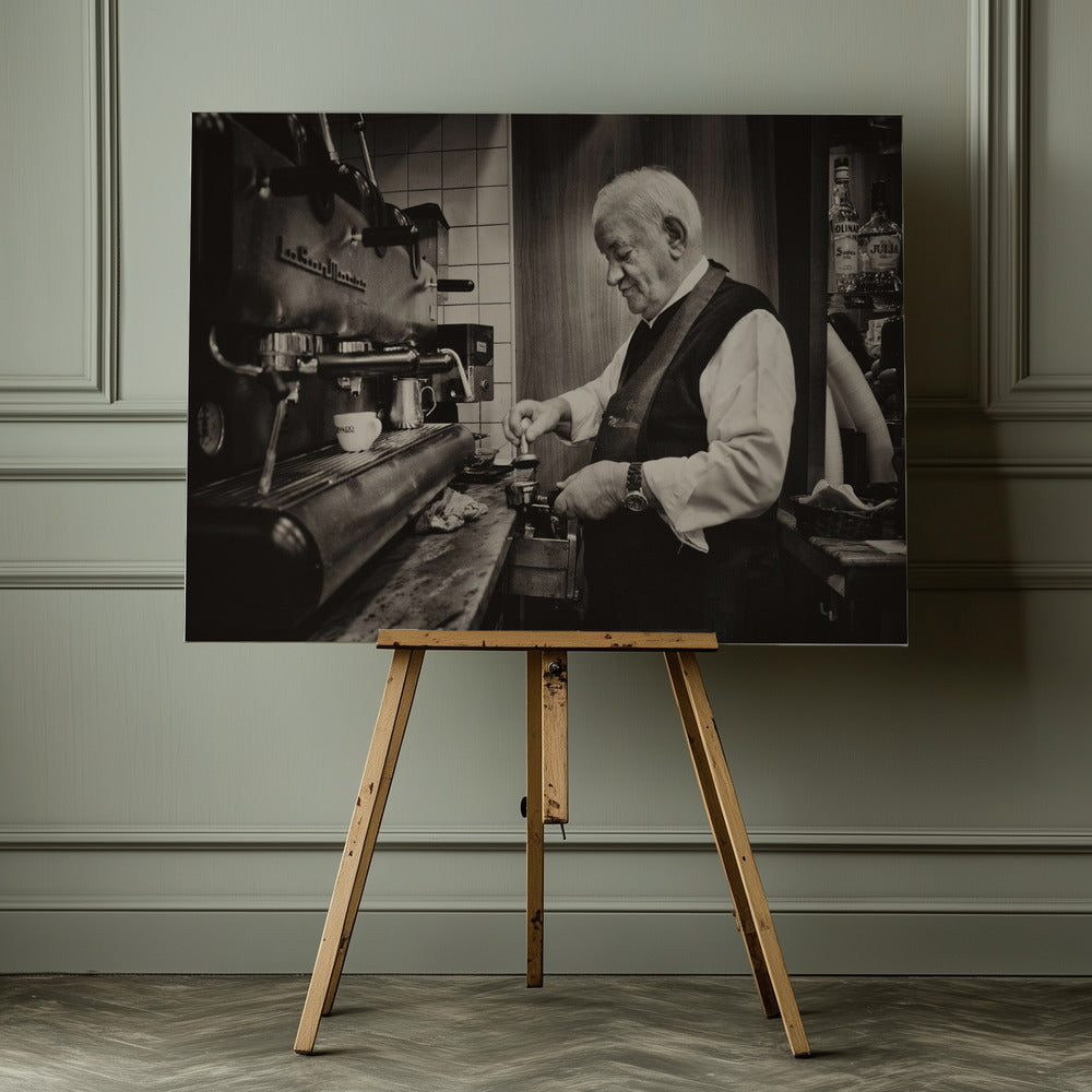 Making espresso - Poster / Art Print - interiör