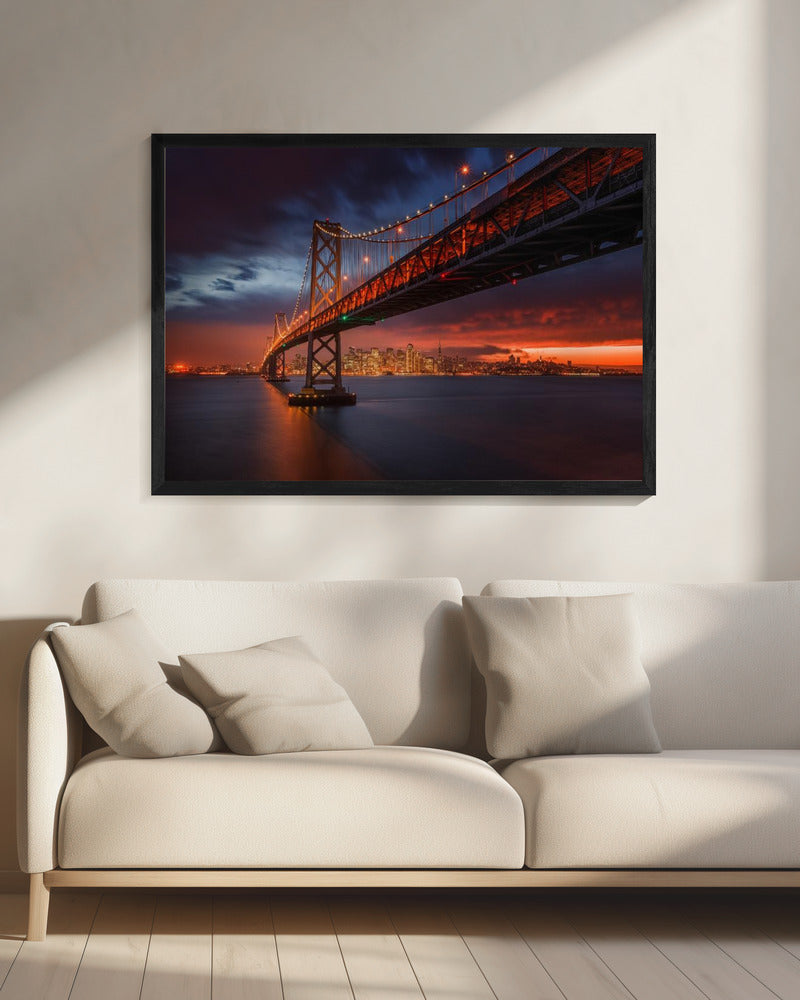 Fire over San Francisco - Poster / Art Print - interiör