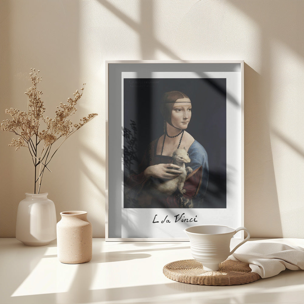 Lady With an Ermine (ca. 1490) - Poster / Art Print - interiör