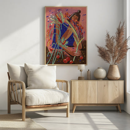Pick a flower - Poster / Art Print - interiör