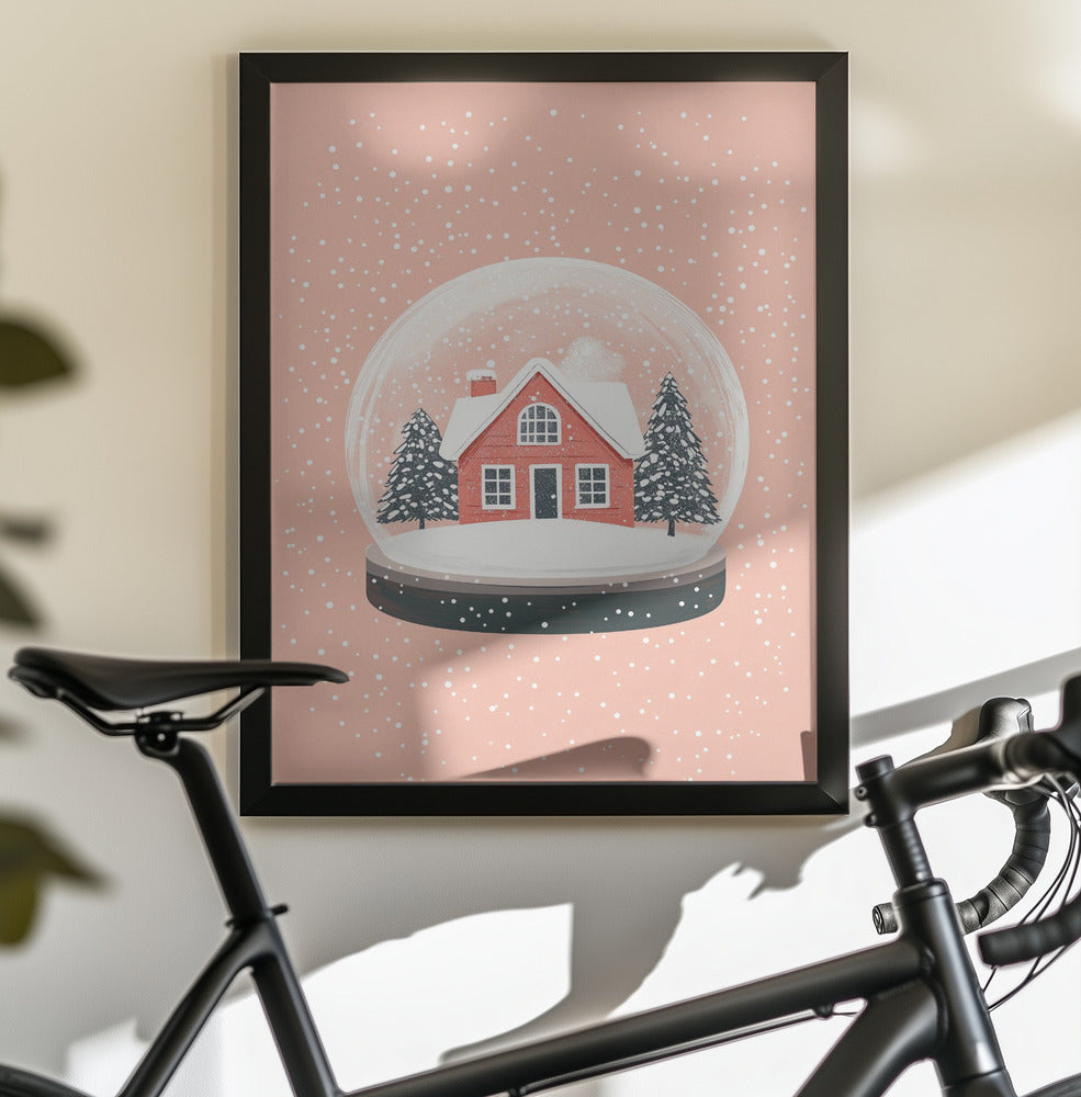Christmas Ornament Glass Illustration - Poster / Art Print - interiör