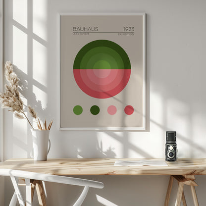 Bauhaus Yesil Daire - Poster / Art Print - interiör
