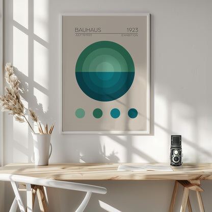 Bauhaus Mavi Daire - Poster / Art Print - interiör