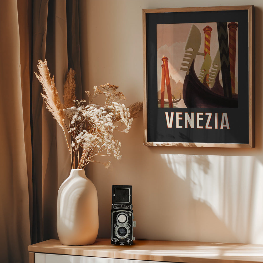 Venezia Poster Dark - Poster / Art Print - interiör
