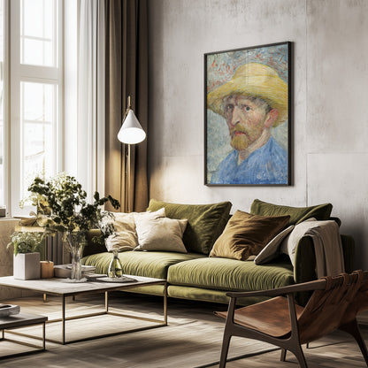 Vincent Van Gogh's Self Portrait (1887) - Poster / Art Print - interiör