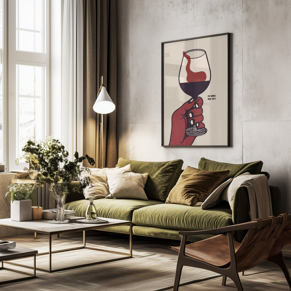 21st Annual Wine Taste - Poster / Art Print - interiör