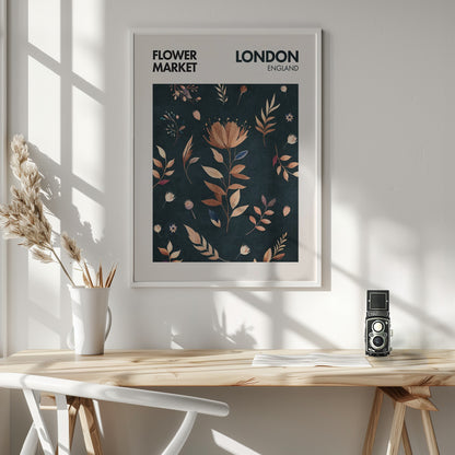 Flower Market London - Poster / Art Print - interiör