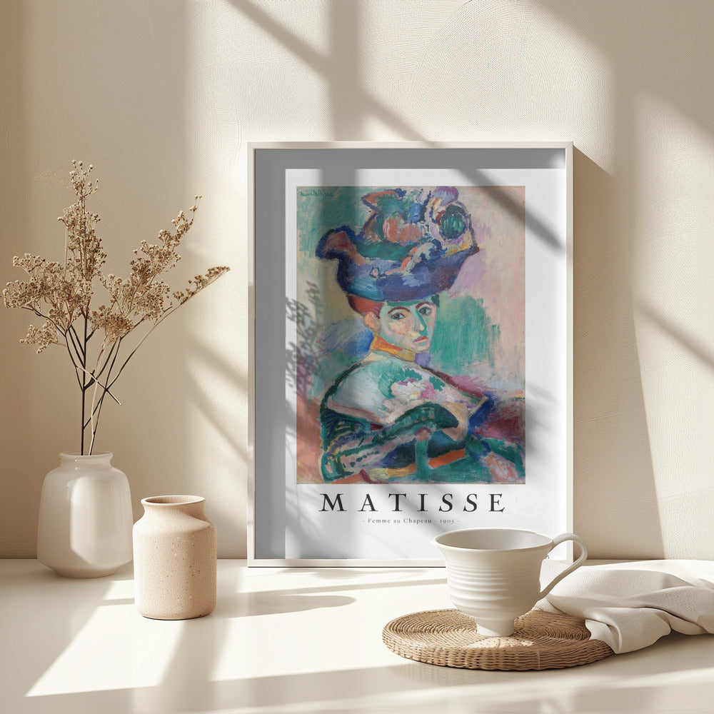 Woman With Hat 1905 - Poster / Art Print - interiör